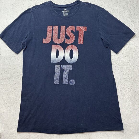 Nike Other - Nike Men's Large Athletic Cut Short Sleeve Glitter Just Do It Graphic T Shirt